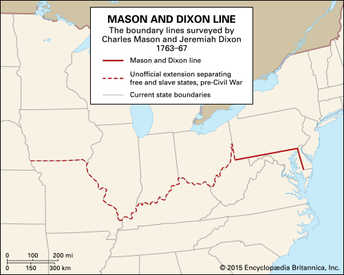 map showing mason dixon line The Reader S Notebook Mason Dixon Line Wmky map showing mason dixon line